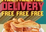 Free Deliveerythough 2.13, featuring the nashville hot chicken melt. 